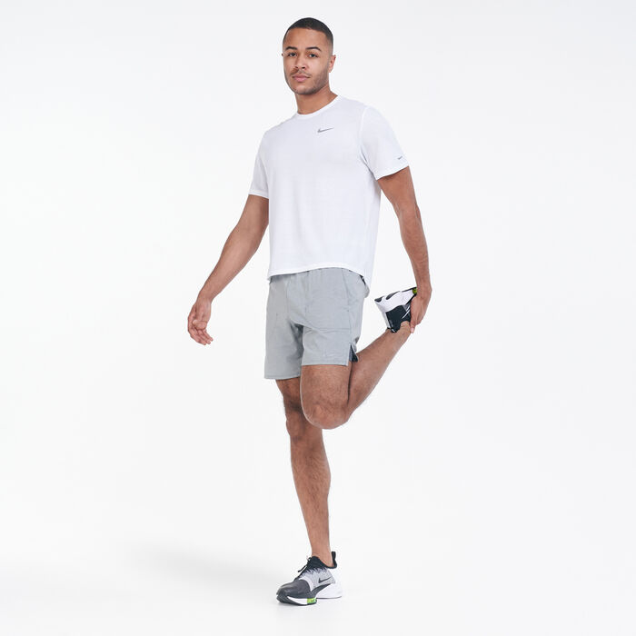Nike Men's Running 2-in-1 Flex Stride 7 Inch Shorts Grey Nike Men's Running 2-in-1 Flex Stride 7 Inch Shorts Grey image number 2