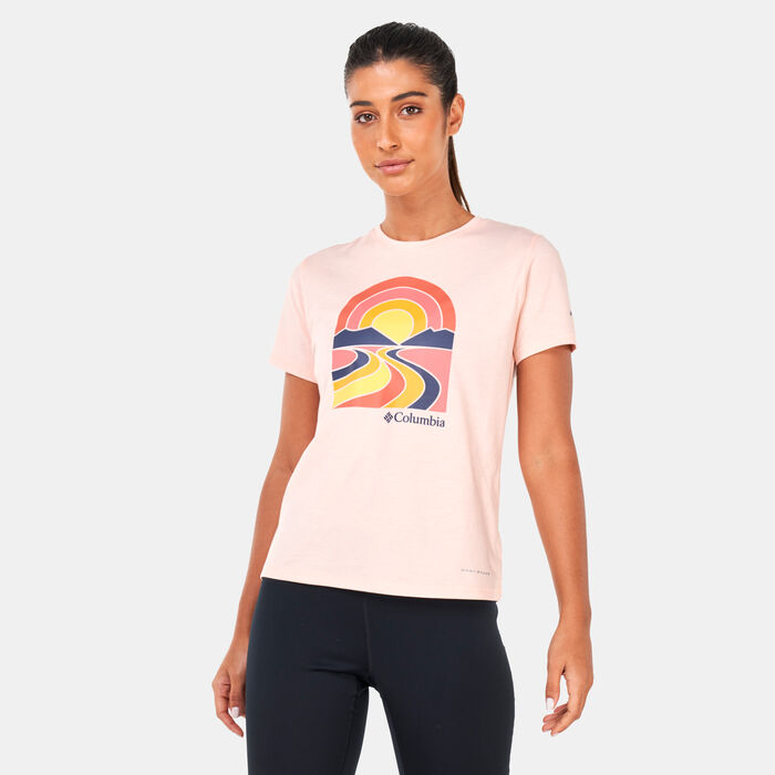Columbia Women's Sun Trek™ Graphic II T-Shirt Pink Columbia Women's Sun Trek™ Graphic II T-Shirt Pink image number 0