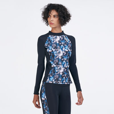 COEGA Women's Disney Long Sleeves Rashguard Black