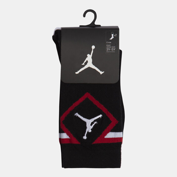 Nike Diamond High Crew Socks (2 Pairs) Black image number 2