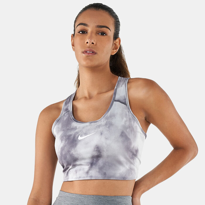 Nike Women's Swoosh Icon Clash Sports Bra Grey Nike Women's Swoosh Icon Clash Sports Bra Grey image number 0