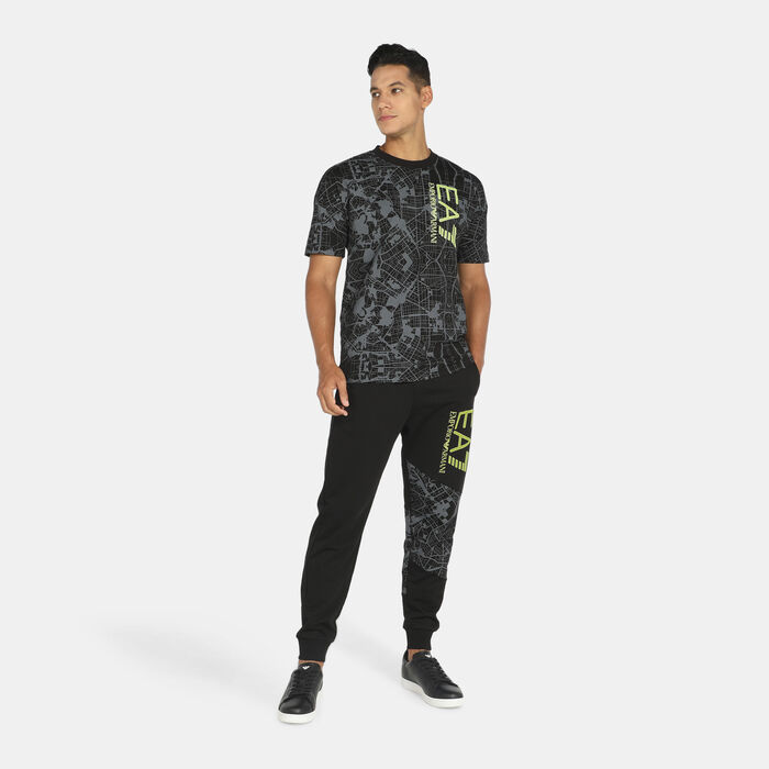 EA7 Emporio Armani Men's Logo Sweatpants Black EA7 Emporio Armani Men's Logo Sweatpants Black image number 2