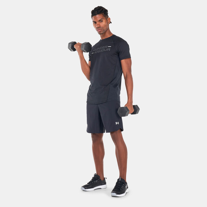 Under Armour Men's UA Project Rock Woven Shorts Black image number 2