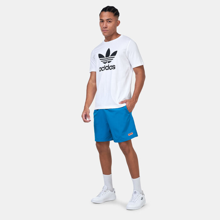 adidas Originals Men's Adventure Woven Shorts Blue adidas Originals Men's Adventure Woven Shorts Blue image number 5