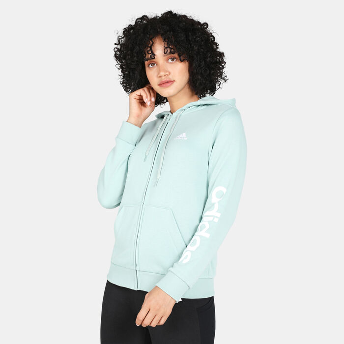 adidas Women's Essentials Logo Hoodie White adidas Women's Essentials Logo Hoodie White image number 0