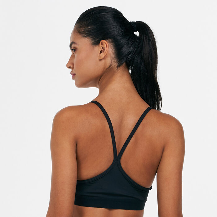 Nike Women's Indy Light-Support Padded V-Neck Sports Bra Black image number 1