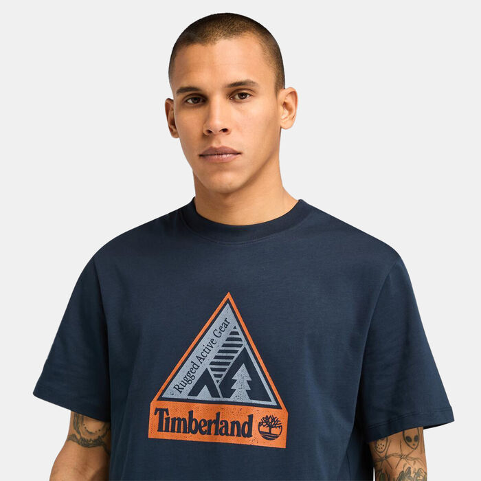 Timberland Men's Outdoor Inspired Graphic T-Shirt Blue image number 3