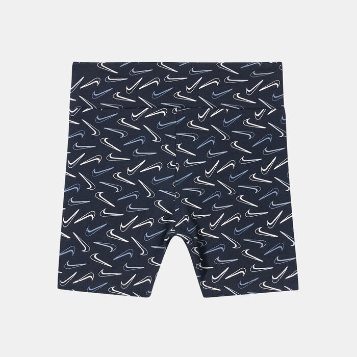 Nike Kids' Swoosh Logo Bike Shorts (Baby and Toddler) Black Nike Kids' Swoosh Logo Bike Shorts (Baby and Toddler) Black image number 1