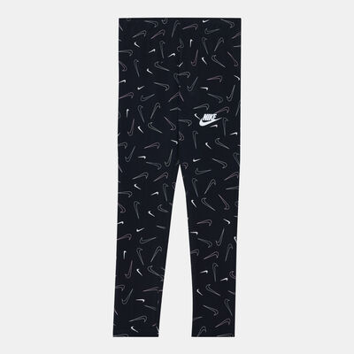 Nike Kids' Sportswear Favorites Allover Print Leggings Black Nike Kids' Sportswear Favorites Allover Print Leggings Black