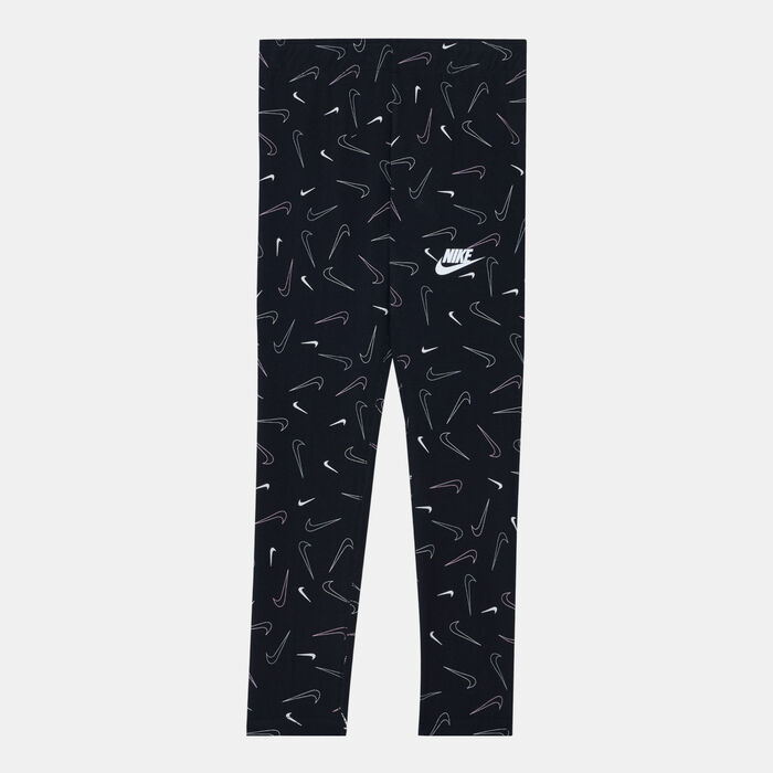 Nike Kids' Sportswear Favorites Allover Print Leggings Black Nike Kids' Sportswear Favorites Allover Print Leggings Black image number 0