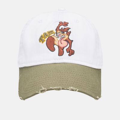 New Era Men's Warner Brothers Tazmanian Devil Washed 9TWENTY Cap White