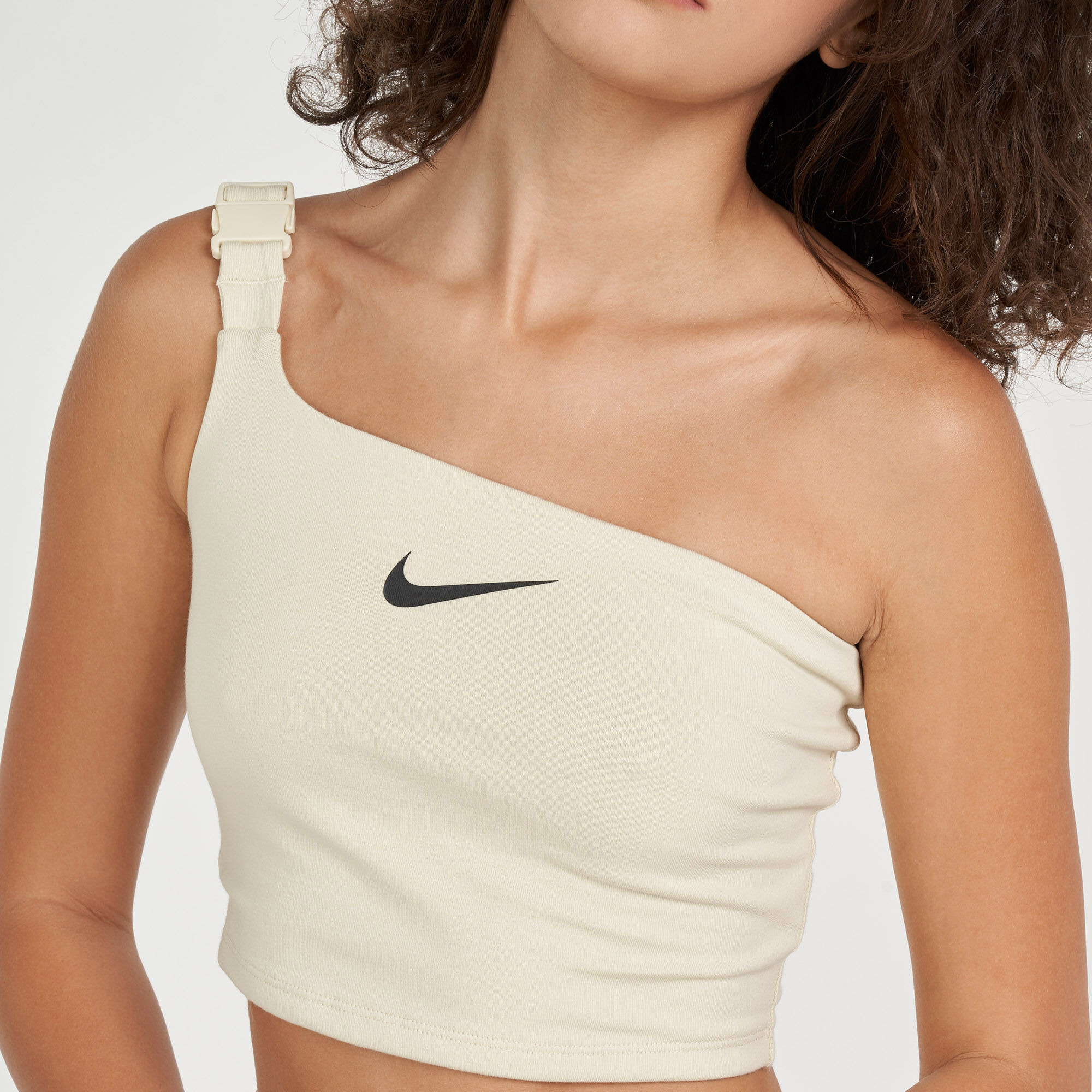 Women s Sportswear Swoosh Cropped Tank Top Beige Nike in Qatar SSS