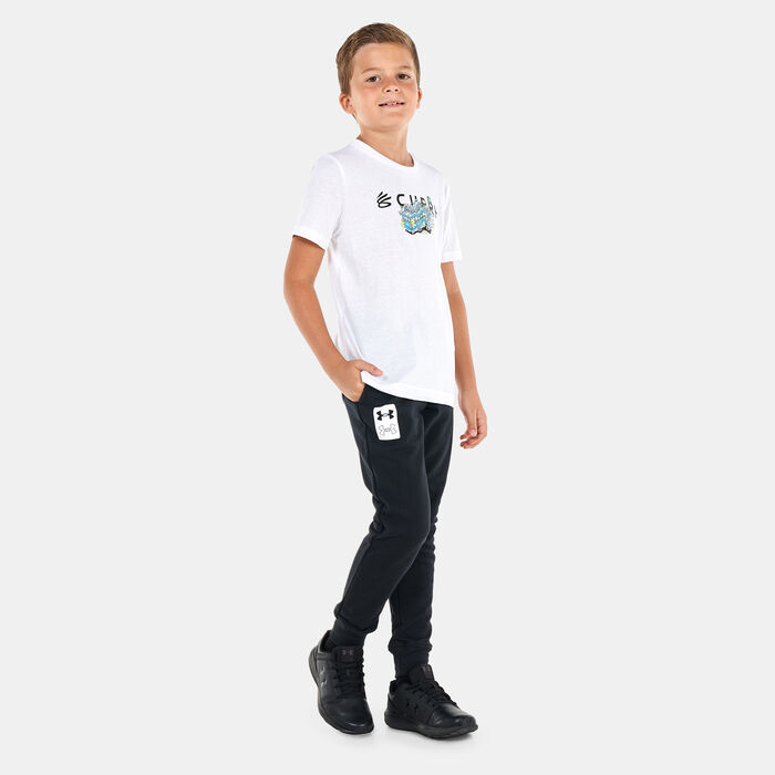 Under Armour Kids' Rival Terry Joggers Black Under Armour Kids' Rival Terry Joggers Black image number 2