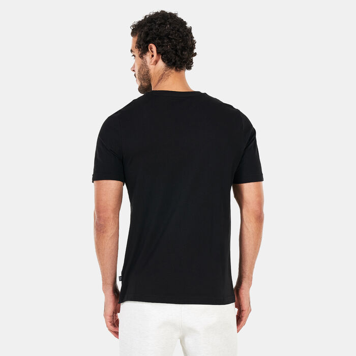 PUMA Men's Essentials+ Big Logo T-Shirt Black image number 1