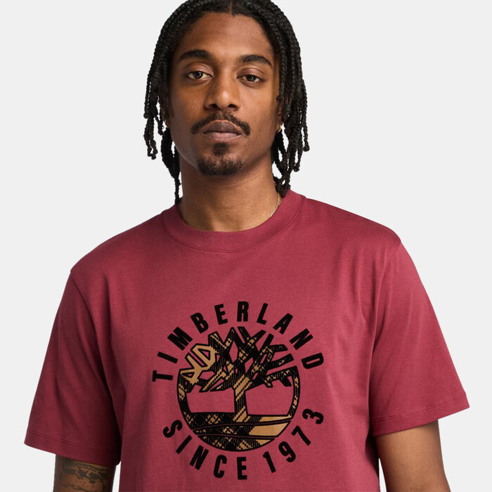 Timberland Men's Holiday Graphic T-Shirt Red image number 3