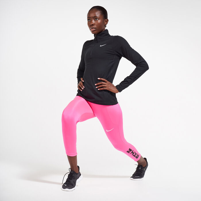 Nike Women's Element Half-Zip Hoodie Black Nike Women's Element Half-Zip Hoodie Black image number 2