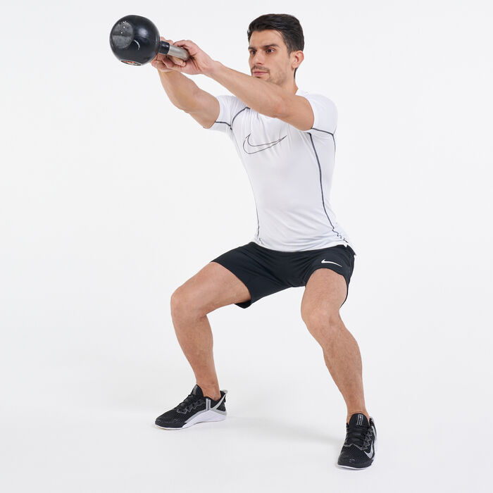Nike Men's Pro Dri-Fit T-Shirt White Nike Men's Pro Dri-Fit T-Shirt White image number 2