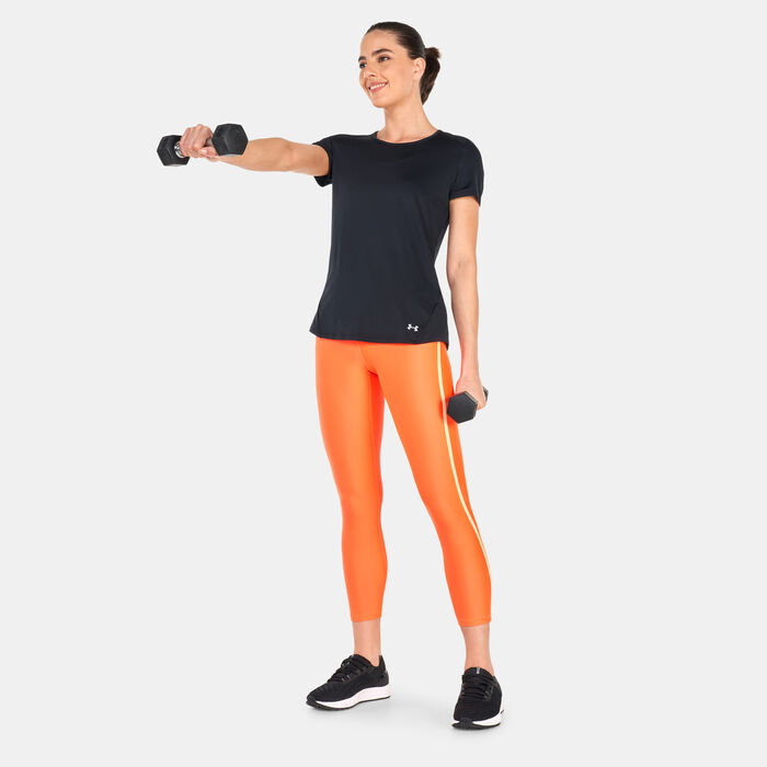 Under Armour Women's Project Rock HeatGear® Leggings Orange Under Armour Women's Project Rock HeatGear® Leggings Orange image number 2