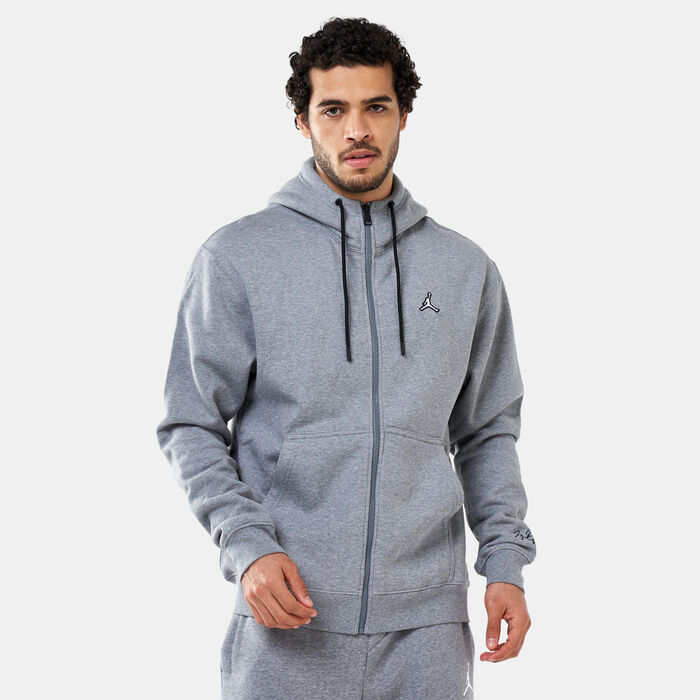 Jordan Men's Essentials Full-Zip Hoodie Grey image number 0