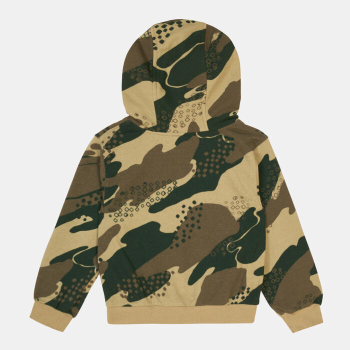 Nike Kids' Seasonal Camo Graphic Pullover Hoodie (Younger Kids) Green Nike Kids' Seasonal Camo Graphic Pullover Hoodie (Younger Kids) Green image number 1