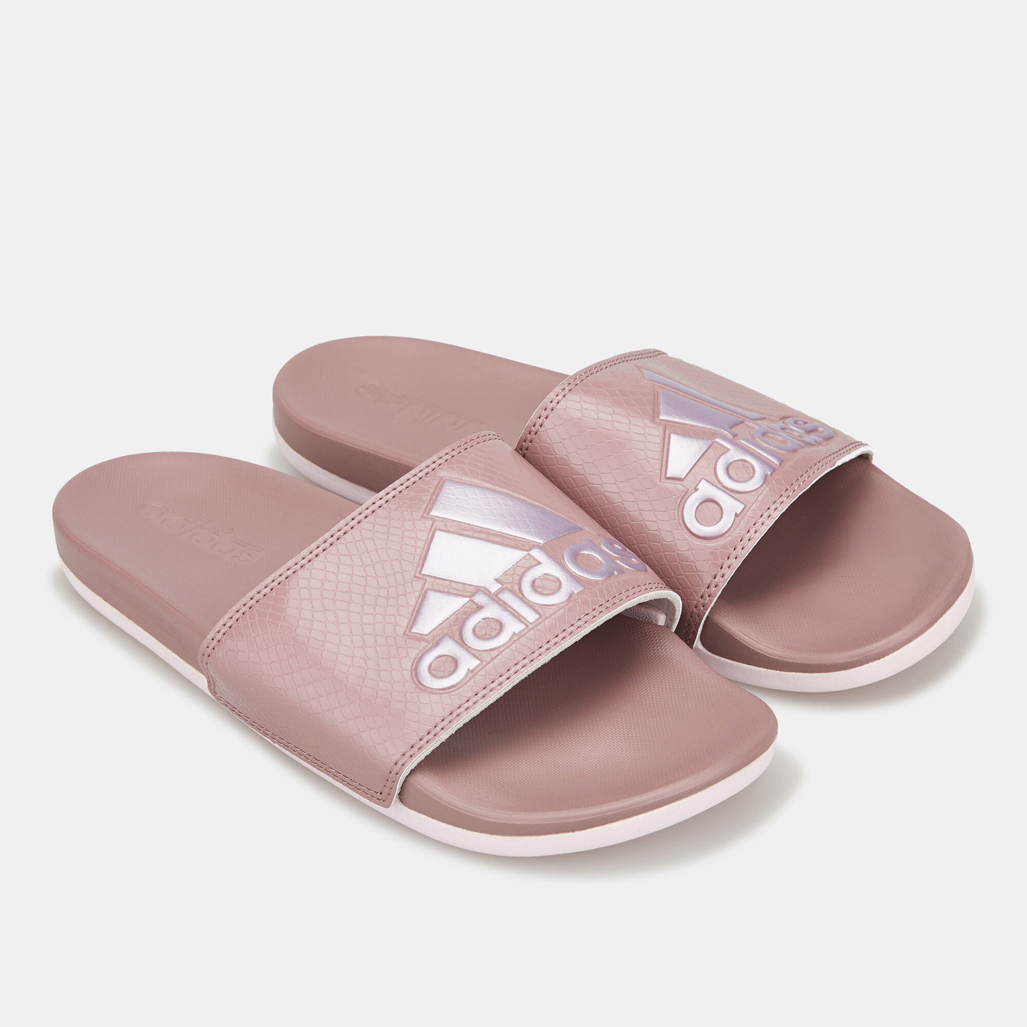 Womens adidas best sale slides pink