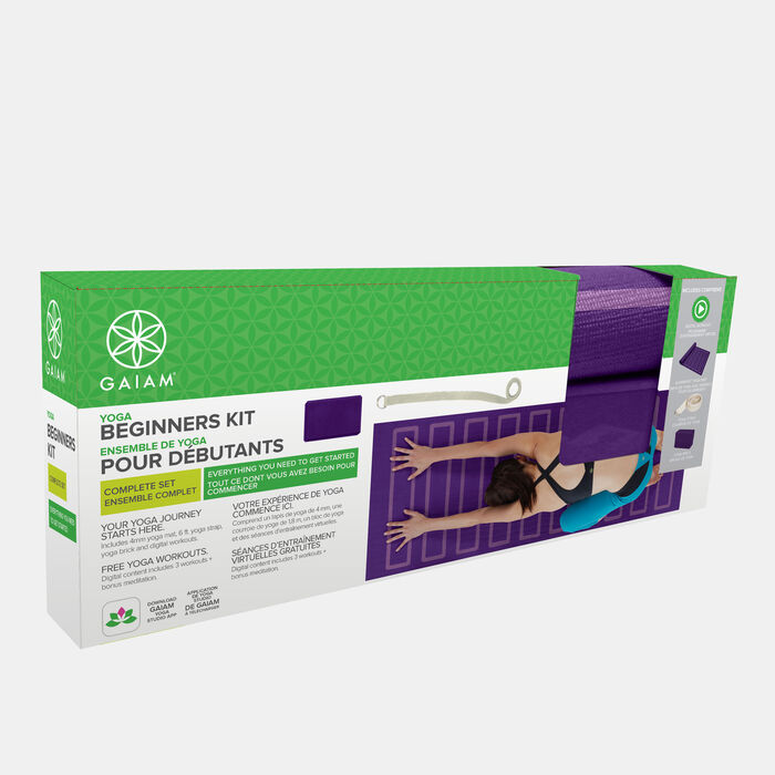 Gaiam Yoga Beginners Kit Purple Gaiam Yoga Beginners Kit Purple image number 1