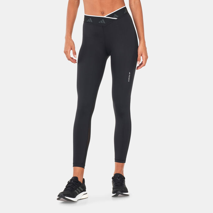 adidas Women's Techfit V-Shaped Elastic 7/8 Leggings Black adidas Women's Techfit V-Shaped Elastic 7/8 Leggings Black image number 0