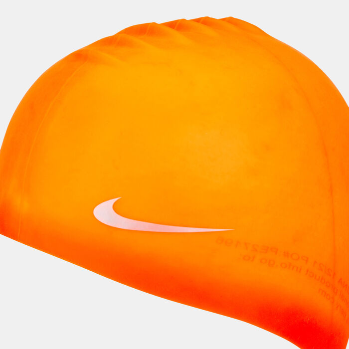 Nike Swim Swim Kids' Solid Silicone Cap (Older Kids) yellow image number 2