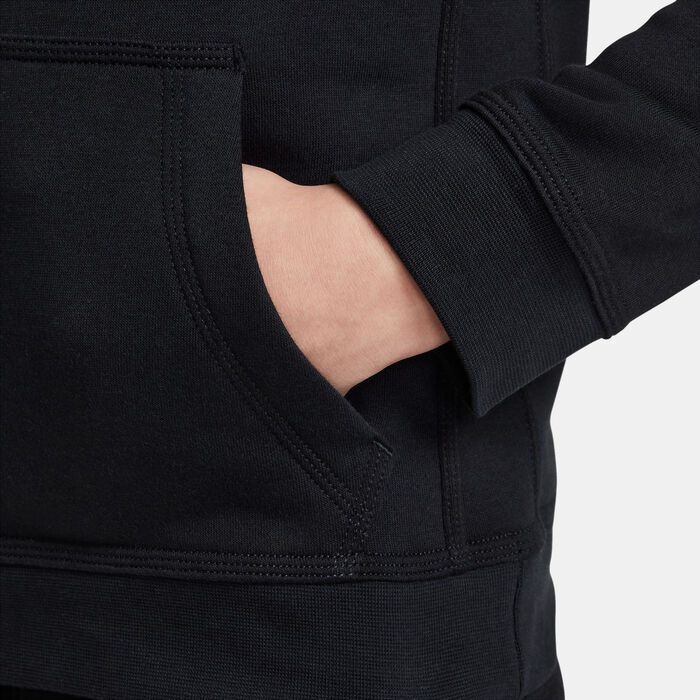 Nike Kids' Sportswear Standard Issue Fleece Hoodie Black Nike Kids' Sportswear Standard Issue Fleece Hoodie Black image number 3