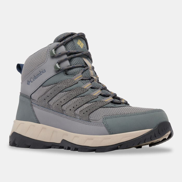 Columbia Men's Strata Trail Mid Waterproof Boots Grey Columbia Men's Strata Trail Mid Waterproof Boots Grey image number 1