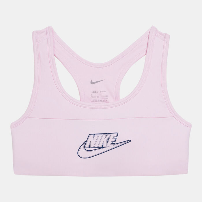 Nike Kids' Swoosh Sports Bra (Older Kids) Pink image number 0