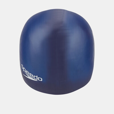 Speedo Kids' Plain Moulded Swimming Cap Blue