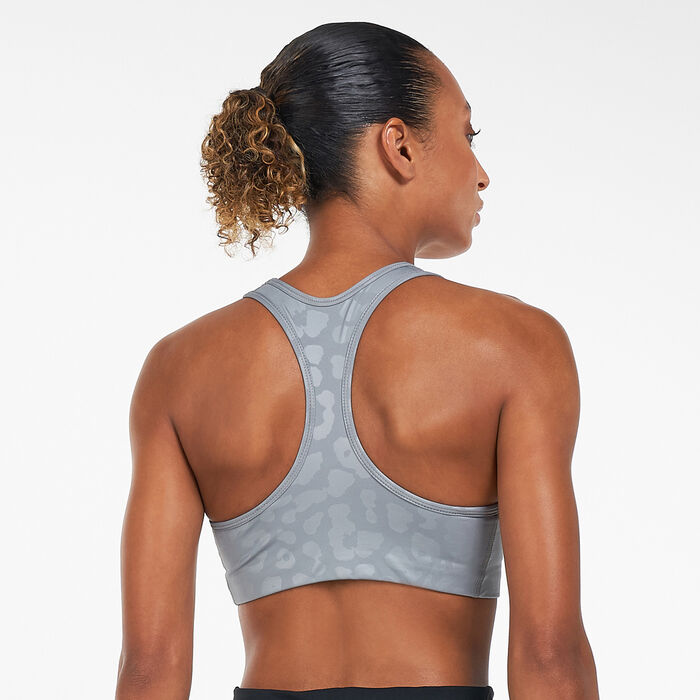 Nike Women's Dri-FIT Swoosh Sports Bra Grey Nike Women's Dri-FIT Swoosh Sports Bra Grey image number 1