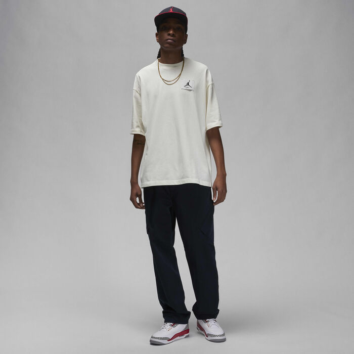 Jordan Men's Flight Essentials Oversized T-shirt White Jordan Men's Flight Essentials Oversized T-shirt White image number 4