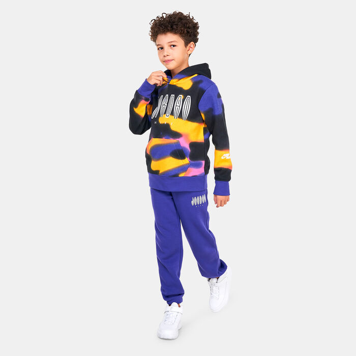 Jordan Kids' MVP Jumpman Fleece Pants (Older Kids) Purple image number 2
