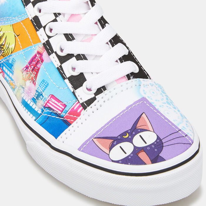Vans Kids' x Pretty Guardian Sailor Moon Old Skool Patchwork Shoe (Younger Kids) Blue Vans Kids' x Pretty Guardian Sailor Moon Old Skool Patchwork Shoe (Younger Kids) Blue image number 4