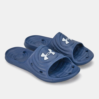 Under Armour Men's Locker IV Slides Blue Under Armour Men's Locker IV Slides Blue