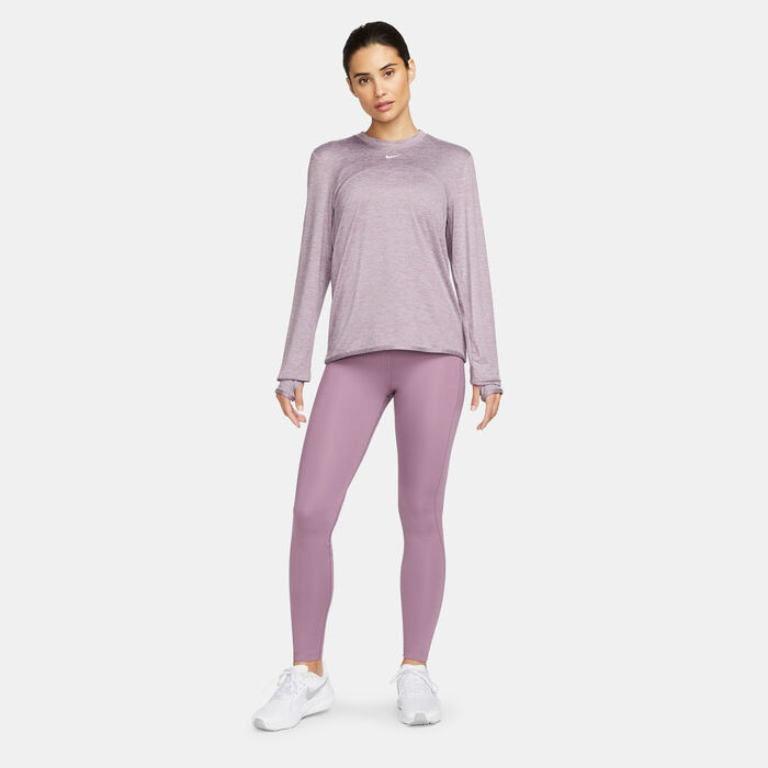 Nike Women's Epic Fast Mid-Rise Running Leggings Purple Nike Women's Epic Fast Mid-Rise Running Leggings Purple image number 2