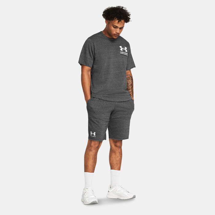 Under Armour Men's Rival Terry Shorts Grey Under Armour Men's Rival Terry Shorts Grey image number 2