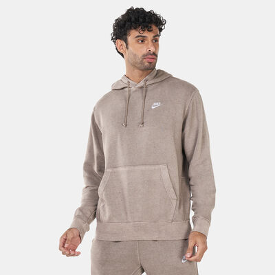 Nike Men's Club Fleece Pullover Hoodie Brown Nike Men's Club Fleece Pullover Hoodie Brown