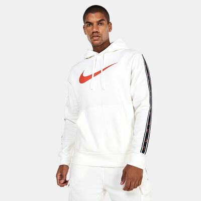 Nike Men's Sportswear Repeat Pullover Fleece Hoodie Ivory