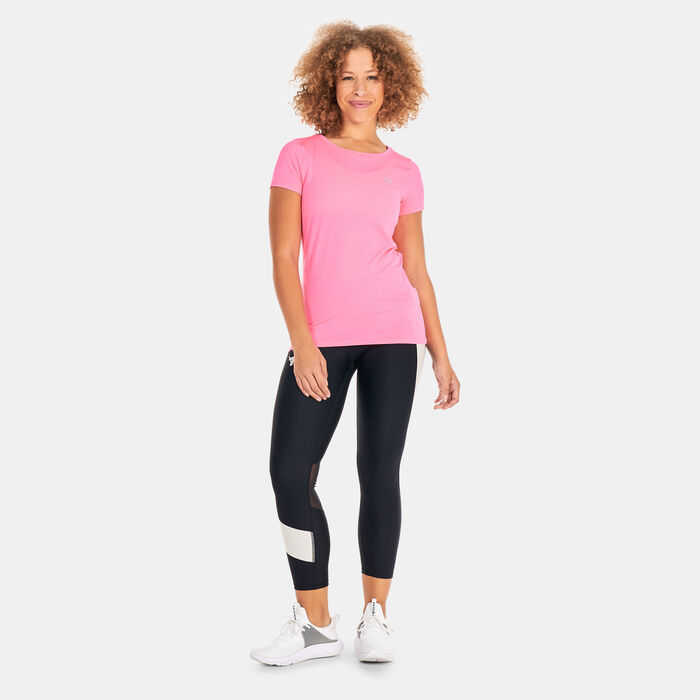 Under Armour Women's HeatGear® Armour Training T-Shirt Pink Under Armour Women's HeatGear® Armour Training T-Shirt Pink image number 2