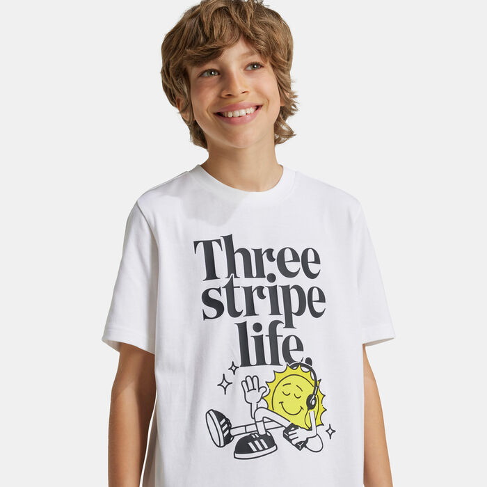 adidas Kids' Positivity Table Graphic T-Shirt (Older Kids) White adidas Kids' Positivity Table Graphic T-Shirt (Older Kids) White image number 3