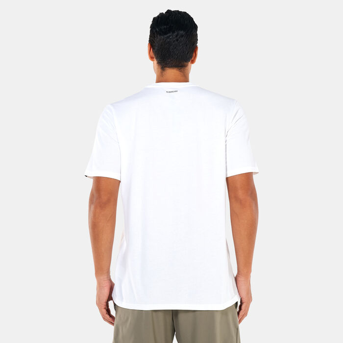 adidas Men's Strength Training AEROREADY Graphic T-Shirt White adidas Men's Strength Training AEROREADY Graphic T-Shirt White image number 1