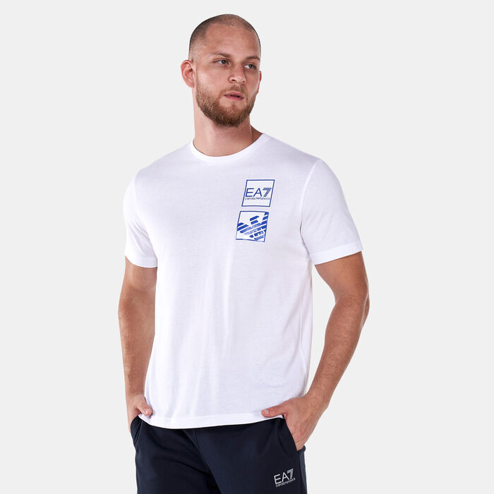 EA7 Emporio Armani Men's Train Graphic Series Eagle 1 T-Shirt White EA7 Emporio Armani Men's Train Graphic Series Eagle 1 T-Shirt White image number 0