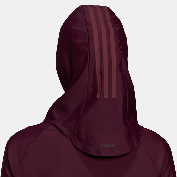 adidas Women's 3-Stripes Swimming Hijab Red image number 2