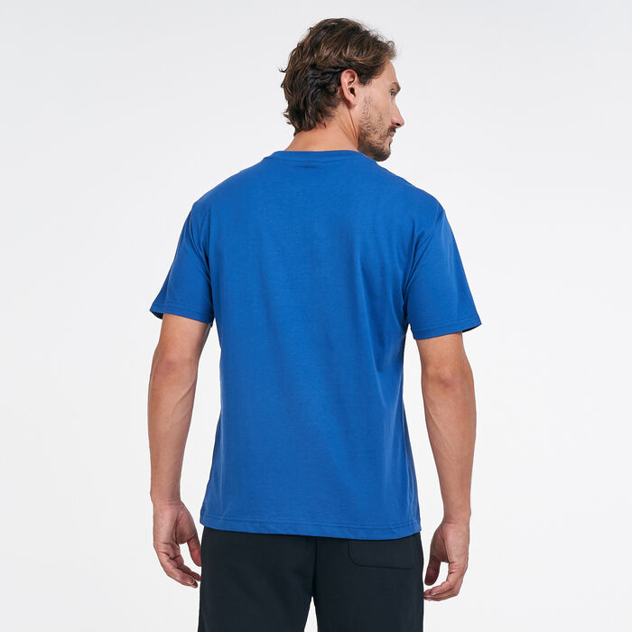 New Balance Men's Essentials Logo T-Shirt Blue New Balance Men's Essentials Logo T-Shirt Blue image number 1
