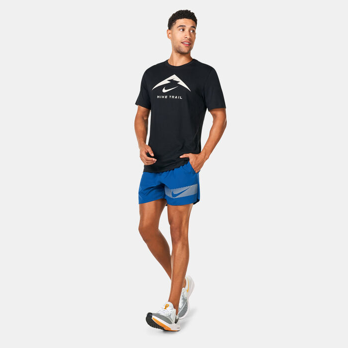 Nike Men's Dri-FIT Trail Running T-Shirt Black Nike Men's Dri-FIT Trail Running T-Shirt Black image number 2