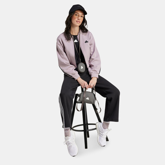 adidas Women's Future Icons 3-Stripes Bomber Jacket Purple adidas Women's Future Icons 3-Stripes Bomber Jacket Purple image number 2