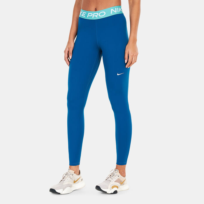 Nike Women's Pro Mid-Rise Mesh-Panelled Leggings Nike Women's Pro Mid-Rise Mesh-Panelled Leggings image number 0